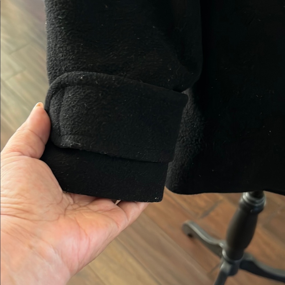 Reaction Kenneth Cole Black Hooded Peacoat - Picture 2 of 6